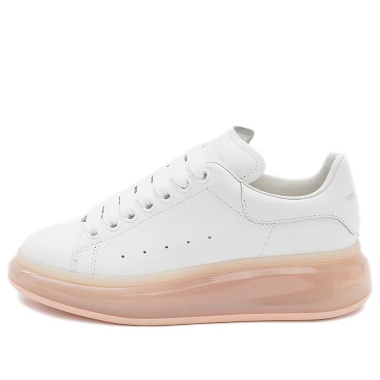 (WMNS) Alexander McQueen Oversized Sneaker 'White Rose Gold' 611698WHYBY9053 #