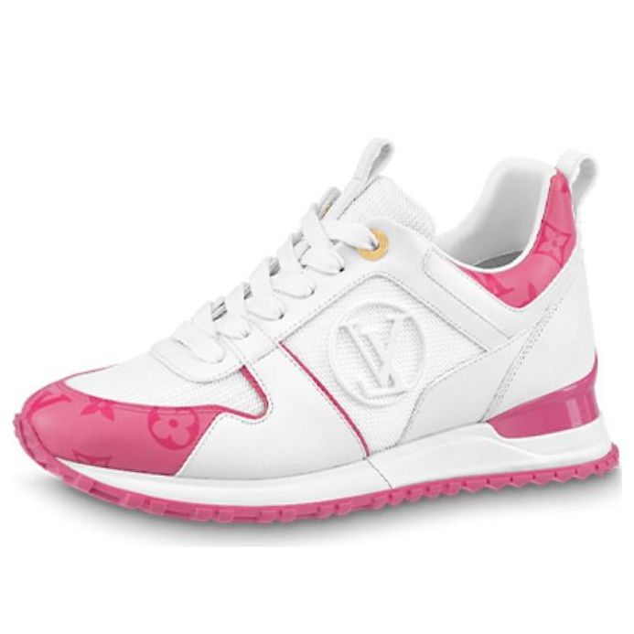 (WMNS) LOUIS VUITTON Run Away Sneakers 'White Side Logo with Pink Monogram' 1AB1SD #