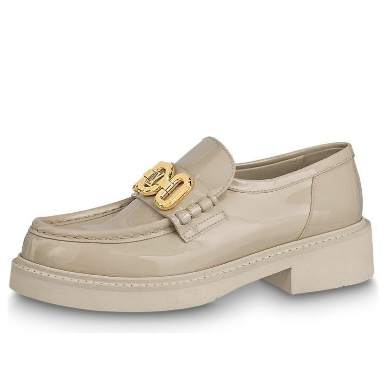 (WMNS) LOUIS VUITTON LV Academy Loafers 'Beige' 1ABO3I #