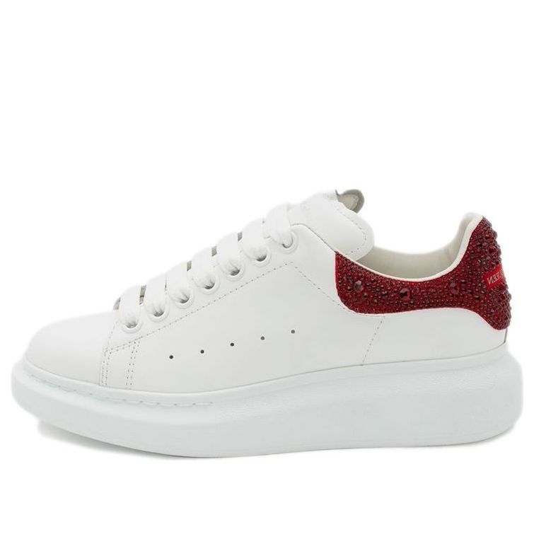 Alexander McQueen Oversized Sneaker 'White Red Crystal' 662654WIB989493 #