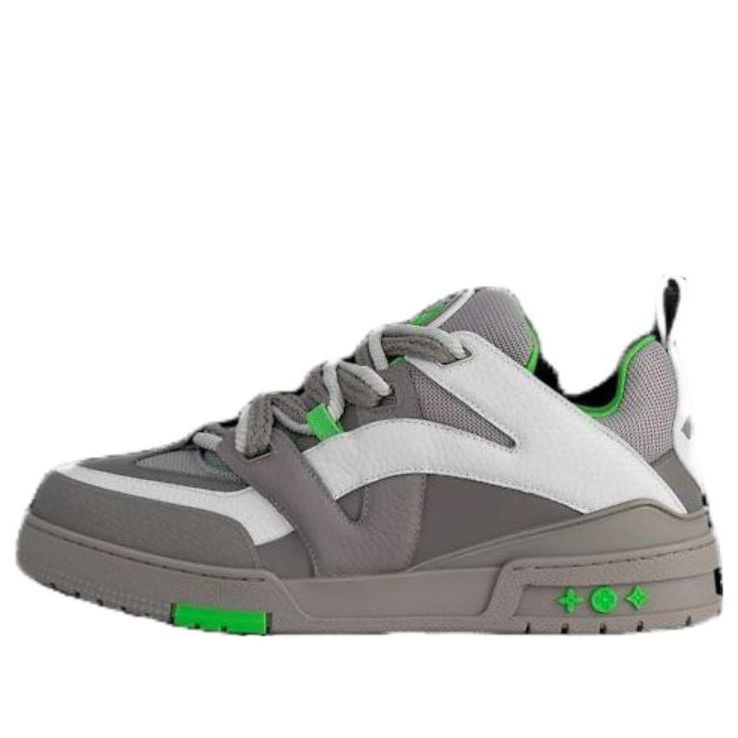 (WMNS) LOUIS VUITTON Skate Sneakers 'Grey Green' 1ABZ4P #