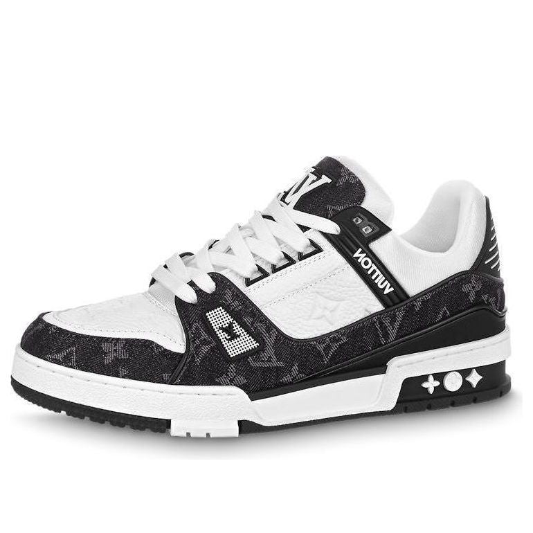 (WMNS) LOUIS VUITTON LV Trainer Sneaker 'Black Mesh Monogram with White ' 1AC2A5  #