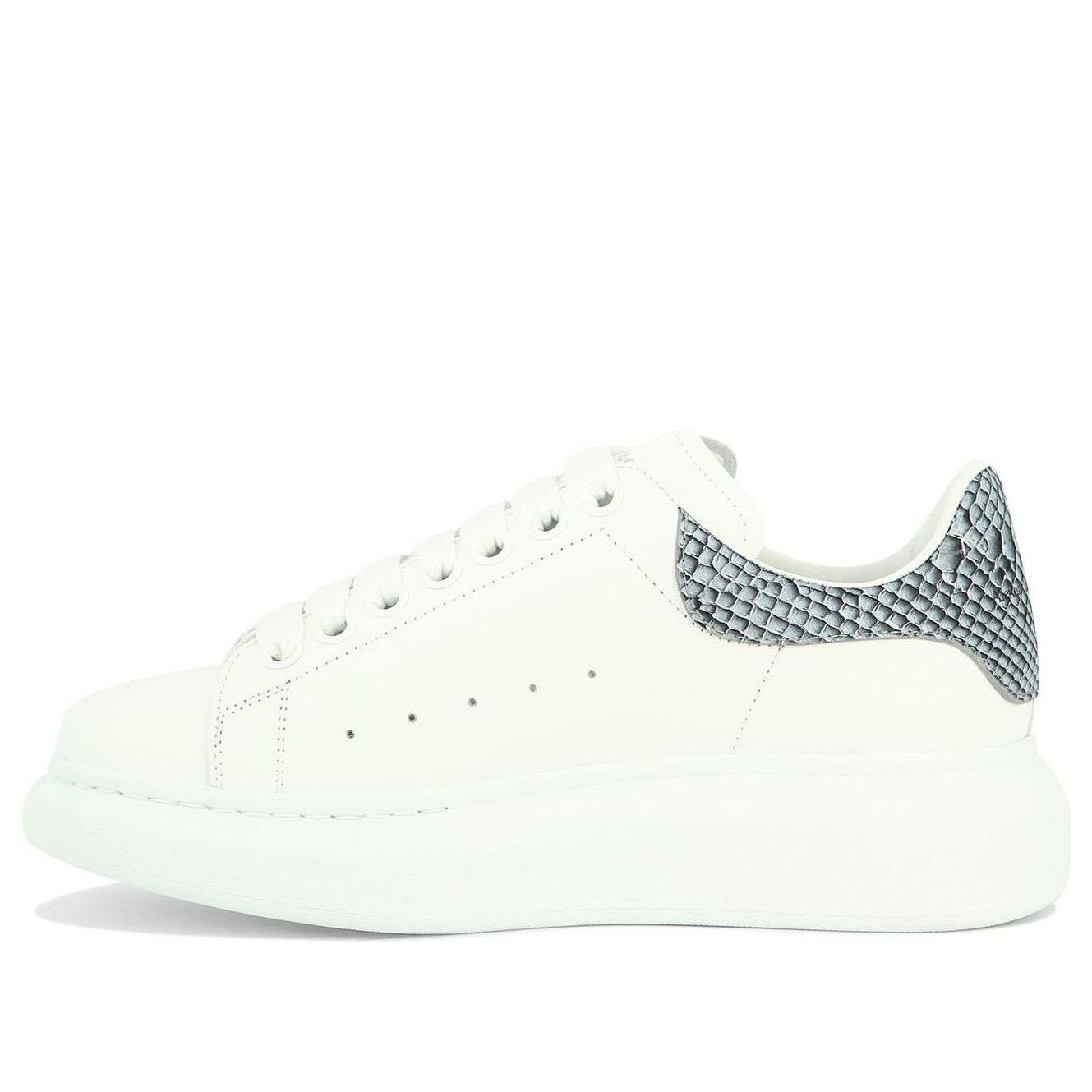 (WMNS) Alexander McQueen Oversized Shoes 'White Ice Snake' 718139WIE838857 #