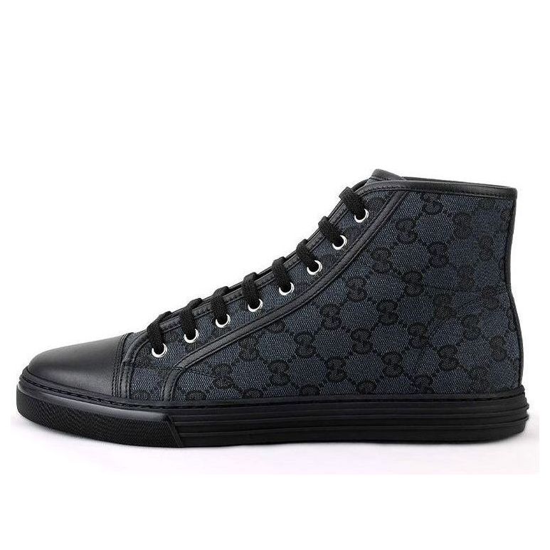 Gucci Monogram High Top Sneakers 'Black' 426188-KQWM0-1948 #.