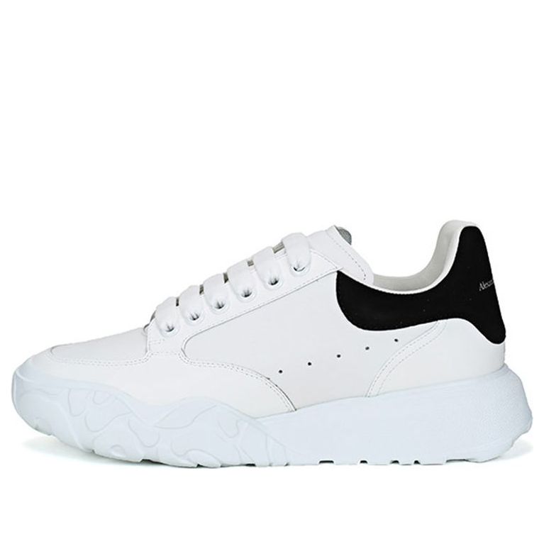 Alexander McQueen Oversized Court Trainer 'White Black' 634619WHZ969061 #