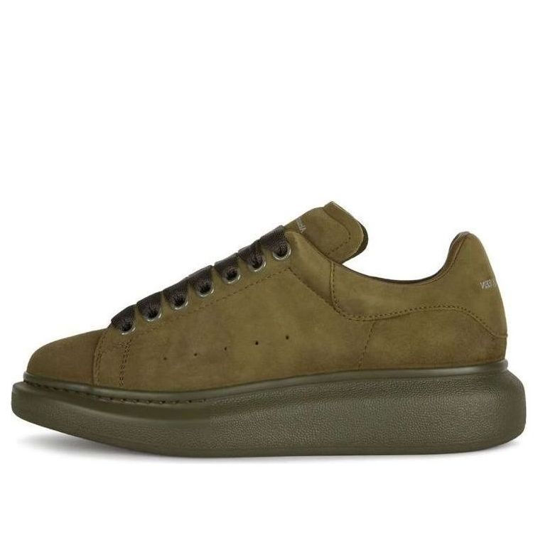 (WMNS) Alexander McQueen Oversized Sneakers 'Green Suede' 590779WHV673249 #