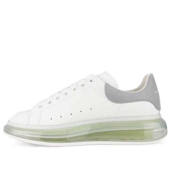 Alexander McQueen Oversized Sneaker 'Transparent Sole - White Gunmetal' 662659WIA4T9058 #