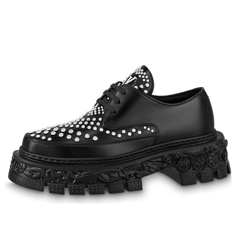 LOUIS VUITTON Derby LV Baroque Shoes 'Black' 1ABLO4 #