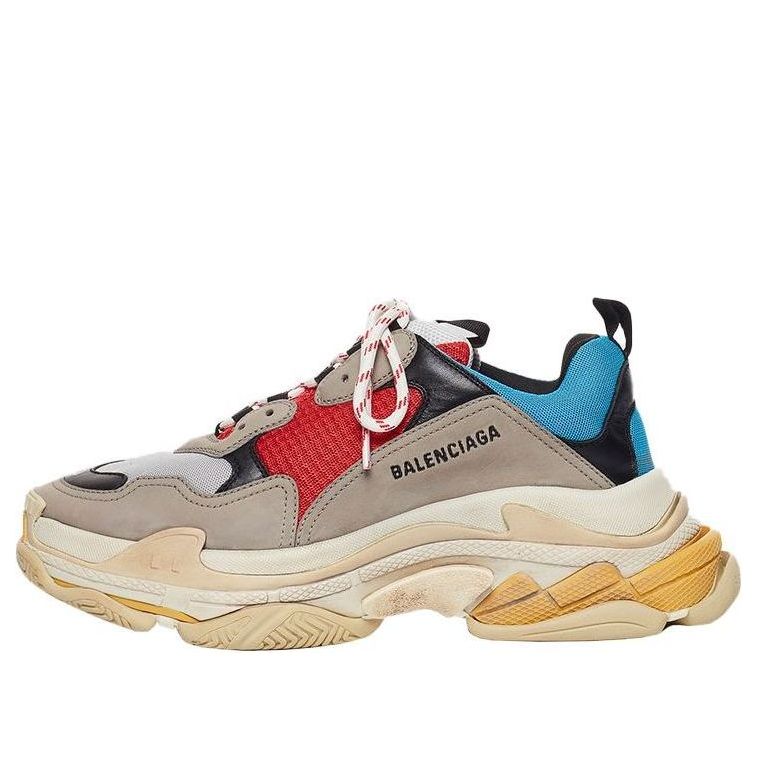 (WMNS) Balenciaga Triple S 'Blue Red' 554105W09O24365 #