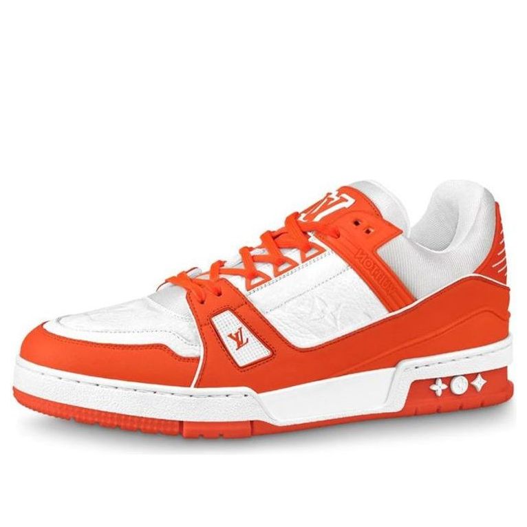 LOUIS VUITTON Trainer Sneakers 'White Orange' 1A811N #.