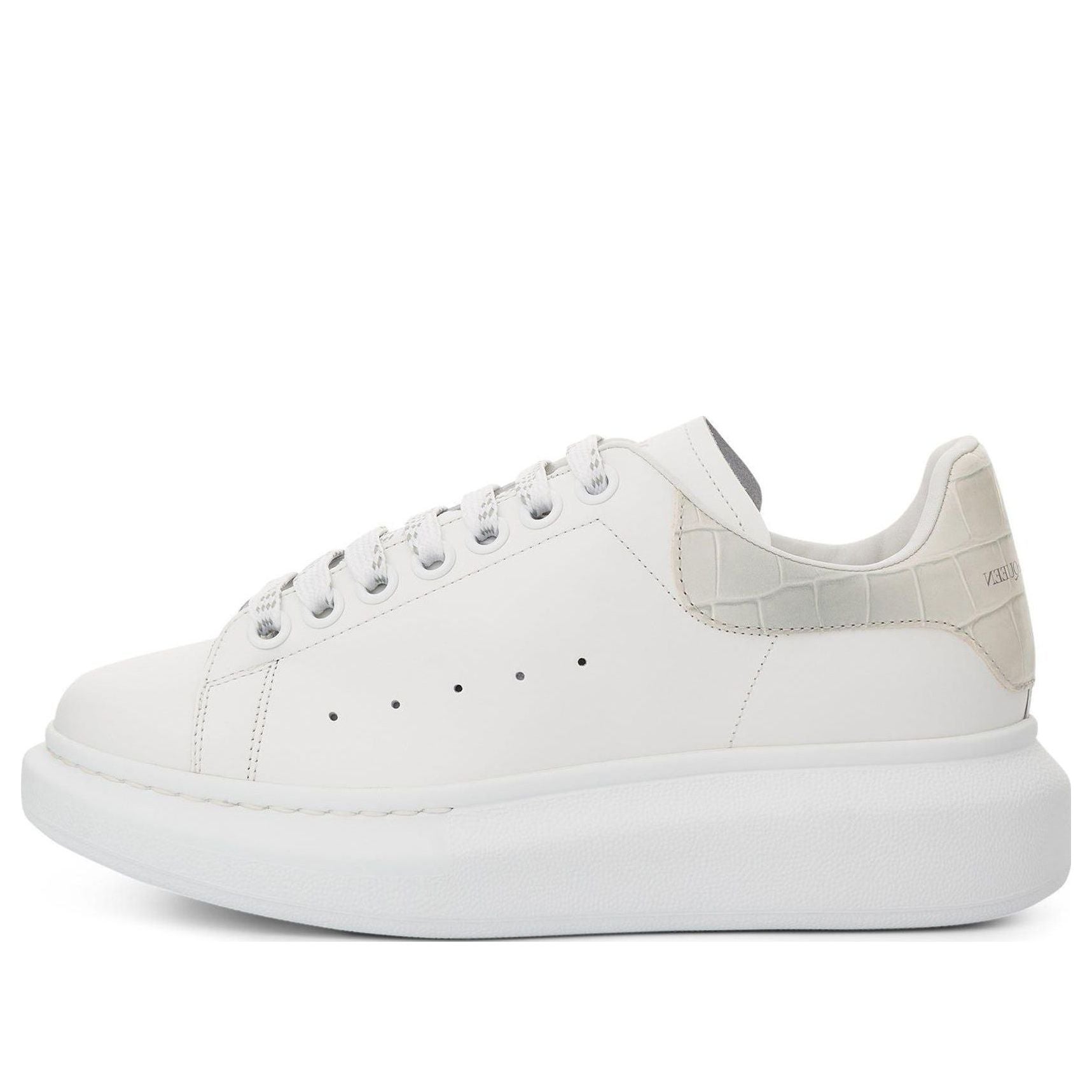 (WMNS) Alexander McQueen Oversized Low-Top Sneakers 'White Beige' 718233WICG68959 #