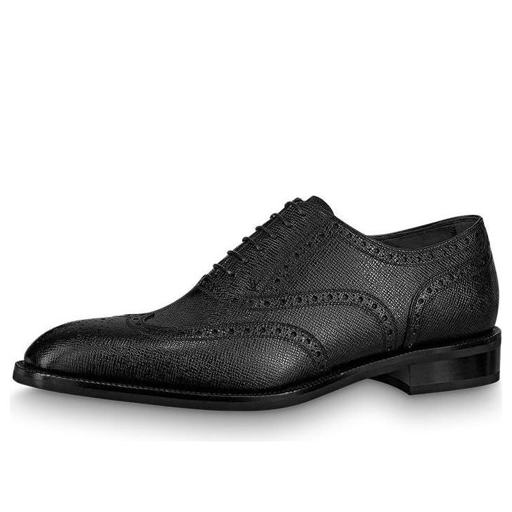 LOUIS VUITTON Graduate Richelieu Shoes 'Black' 1A8IZI #