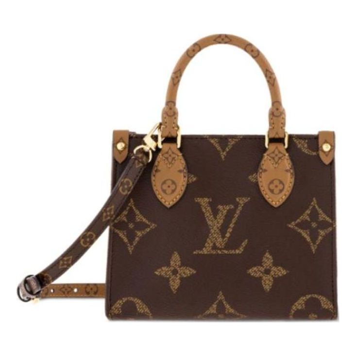 (WMNS) LOUIS VUITTON OnTheGo BB Monogram Reverse Canvas Handbag 'Brown' M46839 #