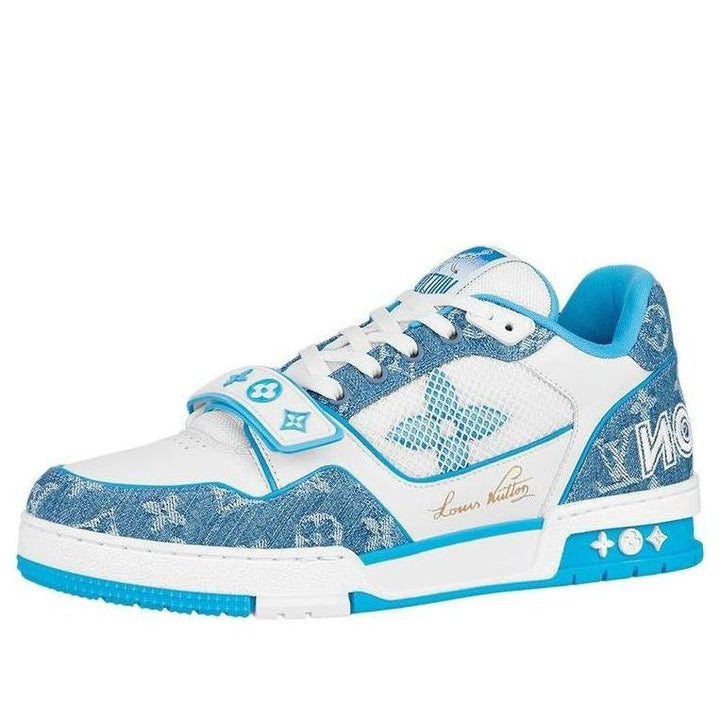 LOUIS VUITTON LV Trainer 'Monogram Denim Blue' 1A9ZI6 #