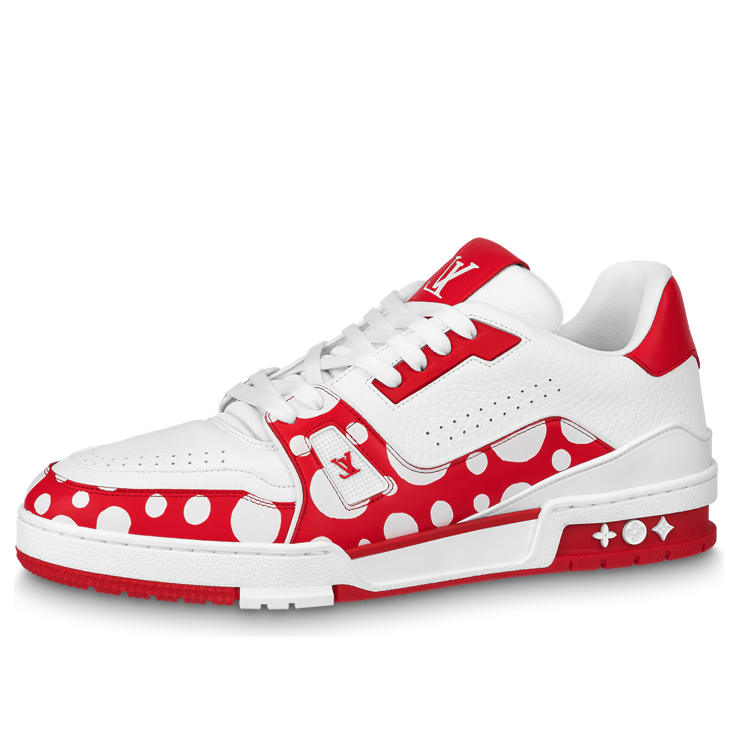 LOUIS VUITTON x YAYOI KUSAMA Sneaker 'White Red' 1AB8J1 #.