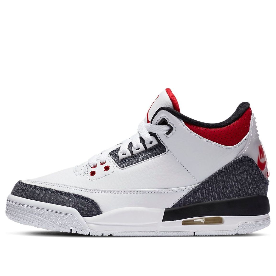 (GS) Air Jordan 3 Retro Denim SE 'Fire Red' CZ6634-100 #