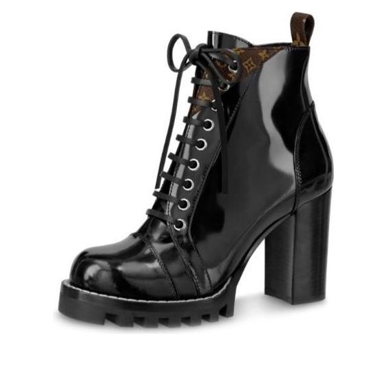 (WMNS) LOUIS VUITTON LV Star Trail Ankle Boots 'Black with Conor Monogram' 1A5MZU #