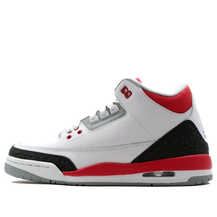 (GS) Air Jordan 3 Retro 'Fire Red' 2007 834014-161 #