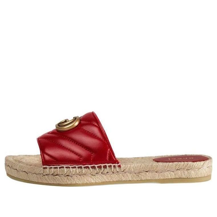 (WMNS) Gucci G Shoe Red 573028-BKO00-6433 #.