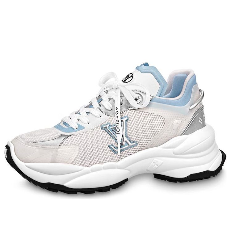 (WMNS) Louis Vuitton Run 55 Sneakers 'White Blue' 1ABVII #