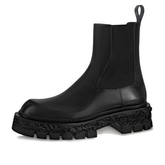 LOUIS VUITTON Lv Baroque Chelsea Boots 'Black' 1AAHB9 #