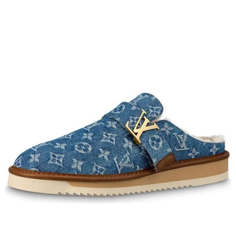 LOUIS VUITTON x Nigo Cosy Mules 'Denim Monogram' 1A81G9 #