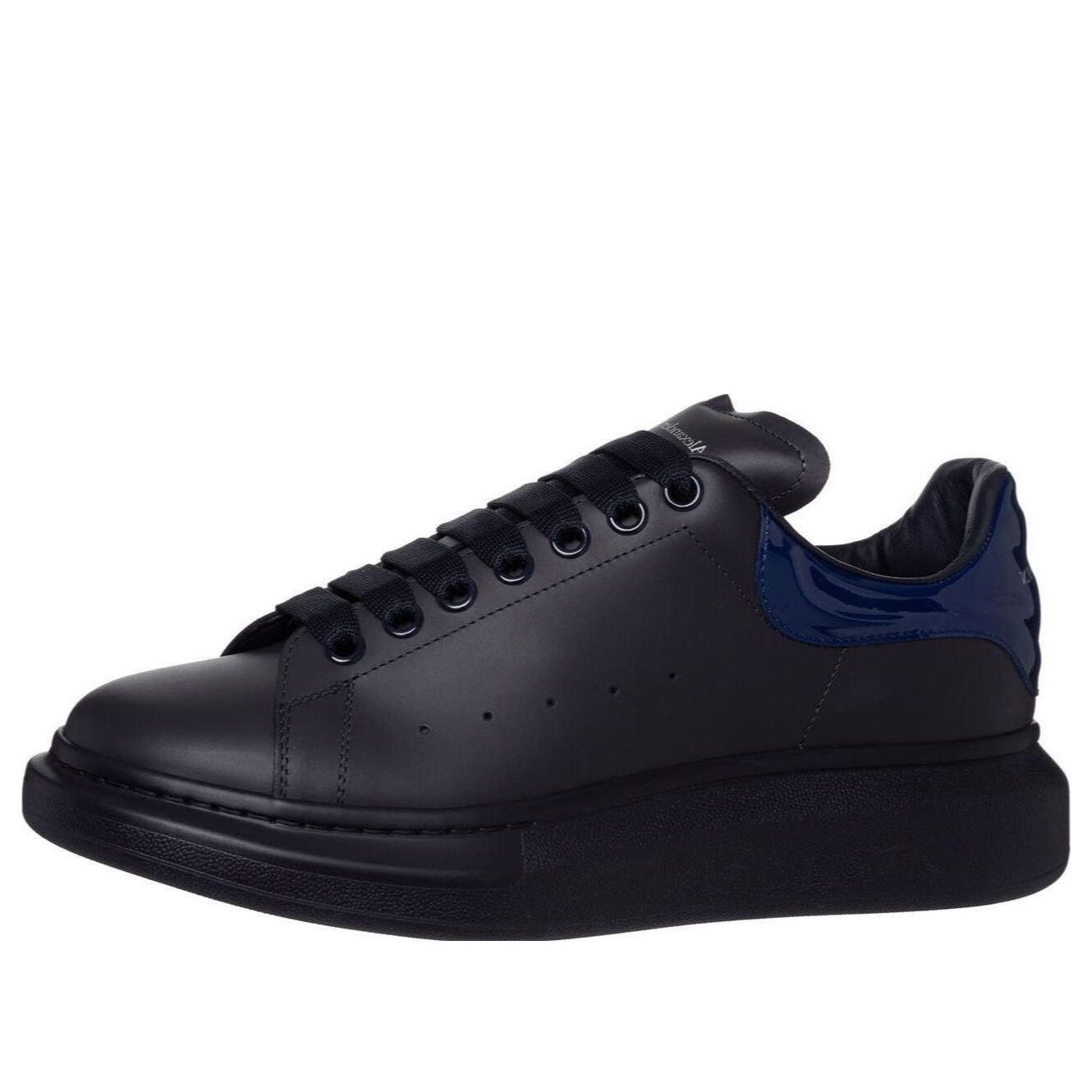 Alexander McQueen Oversized Sneaker 'Triple Black Blue' 727390WICGV4219 #