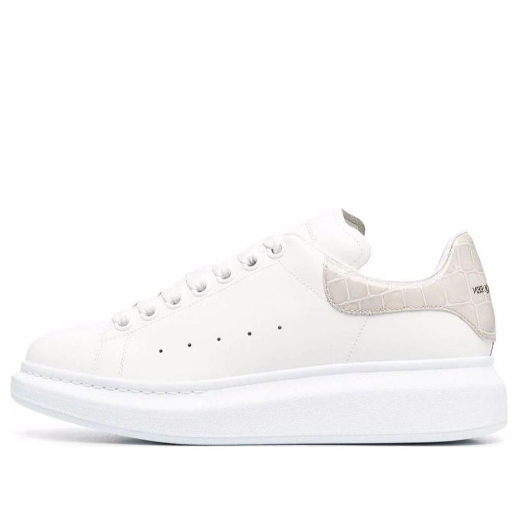 (WMNS) Alexander McQueen Oversized Sneaker 'White Champagne' 553770WHXMY9551 #