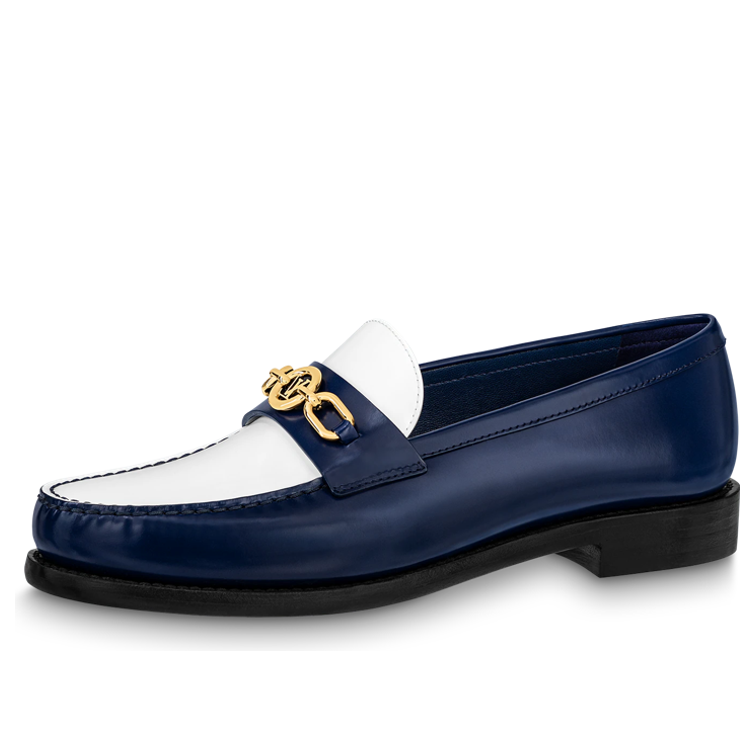 (WMNS) LOUIS VUITTON Chess Flat Loafer Shoes 'Blue' 1ABIC2 #