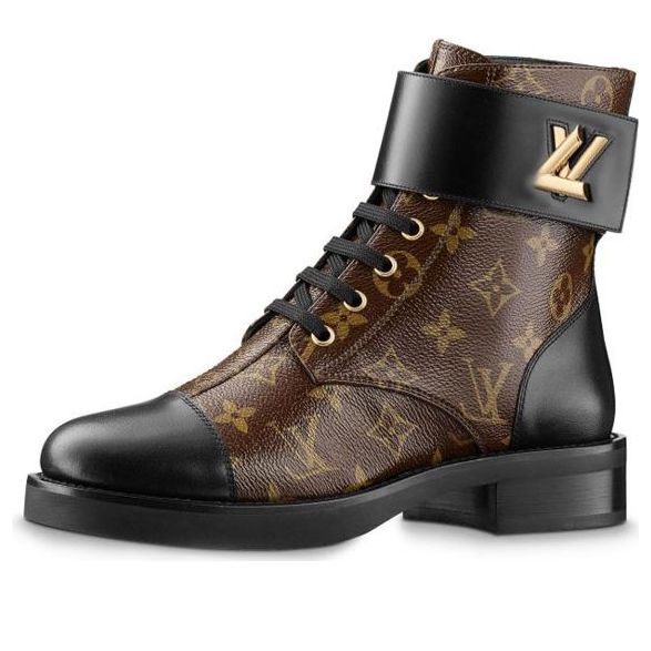 (WMNS) LOUIS VUITTON LV Wonderland Monogram Canvas Martin boots Brown 1A2Q3I #