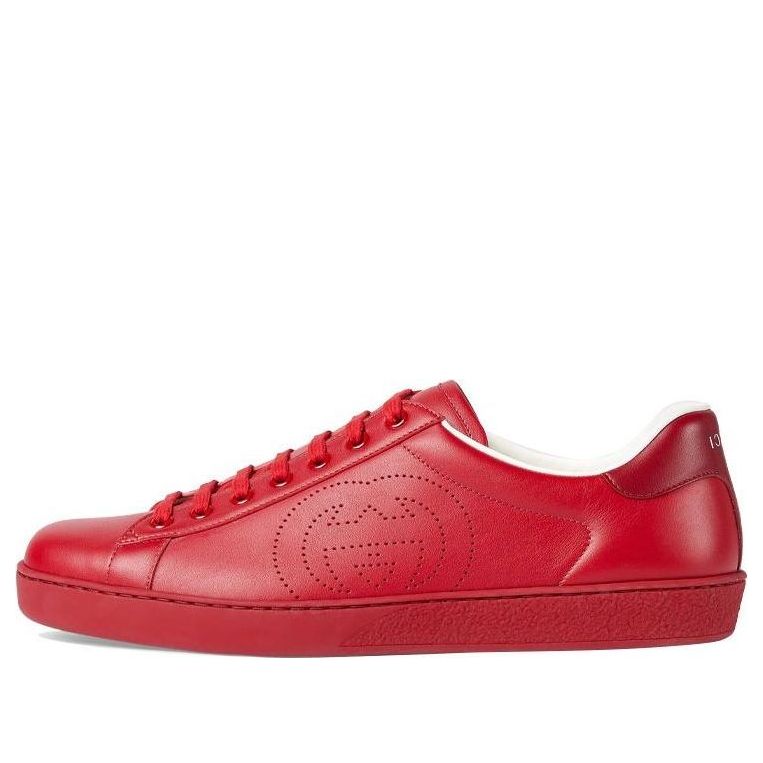 Gucci Ace 'Interlocking G - Hibiscus Red' 599147-AYO70-6463 #