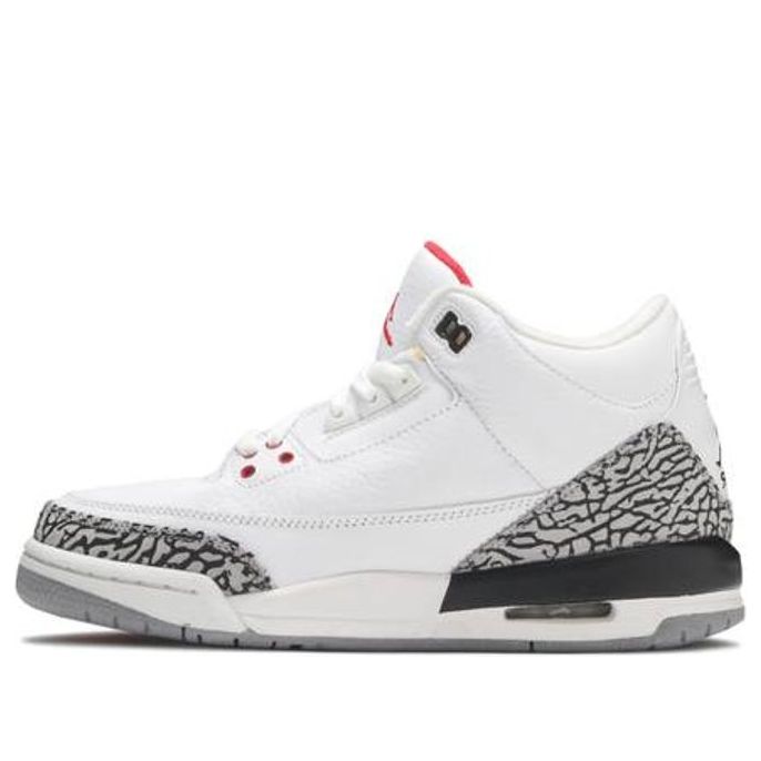 (GS) Air Jordan 3 Retro 'White Cement' 2011 398614-105 #