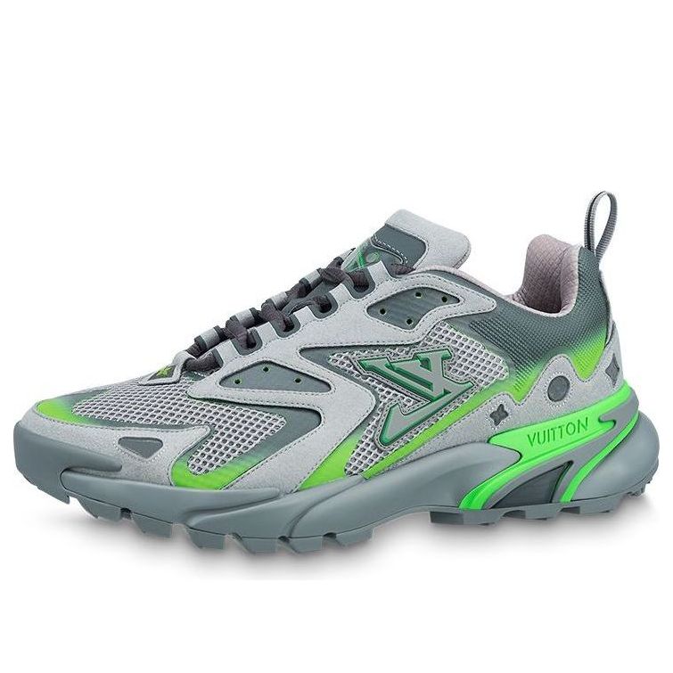 LOUIS VUITTON Runner Tatic Sneakers 'Grey Neon Green' 1ABLZ5 #