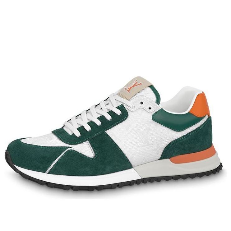 LOUIS VUITTON Run Away Sneakers 'White Green Orange' 1ABMEN #