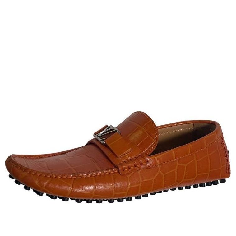 LOUIS VUITTON Hockenheim Moccasin Shoes 'Bright Brown' 1A4U00 #