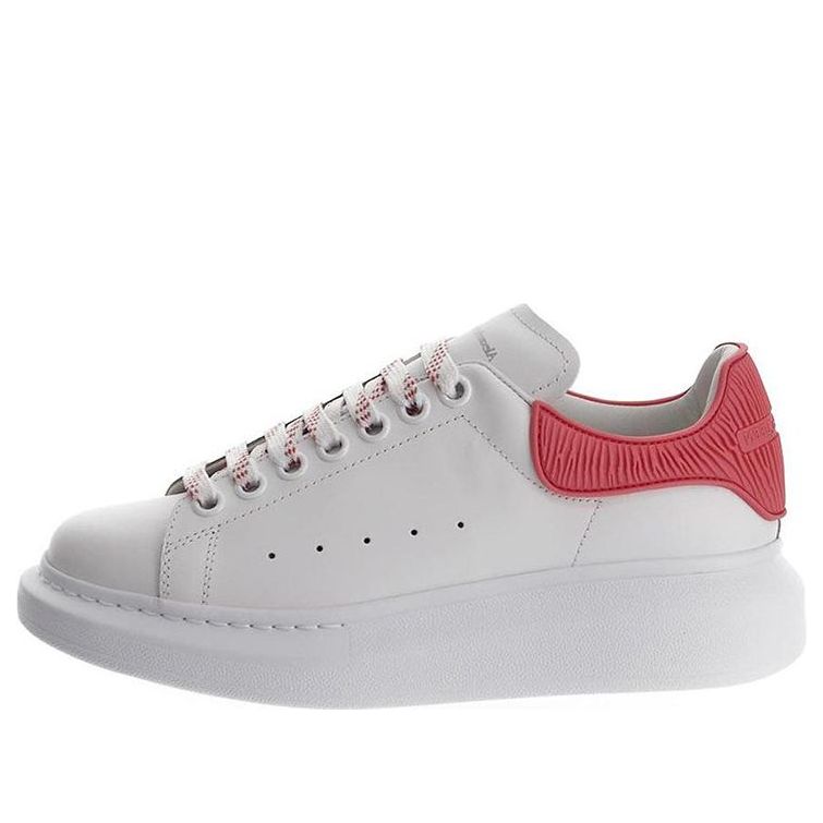 (WMNS) Alexander McQueen Oversized Shoes 'Cream White Red' 718157WICGK9387 #