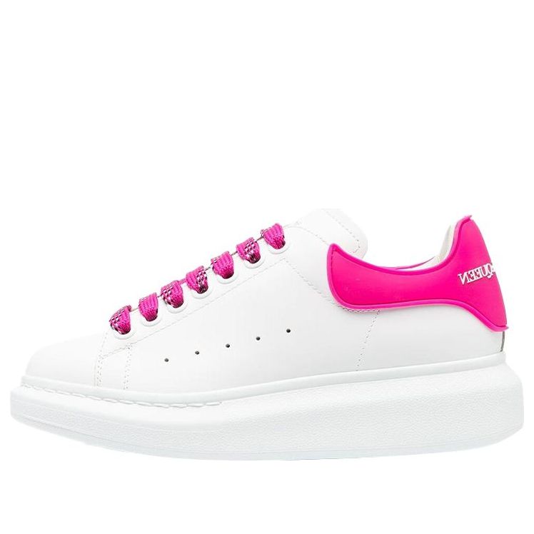 (WMNS) Alexander McQueen Oversized Sneaker 'White Shock Pink' 621056WHXMT9375 #