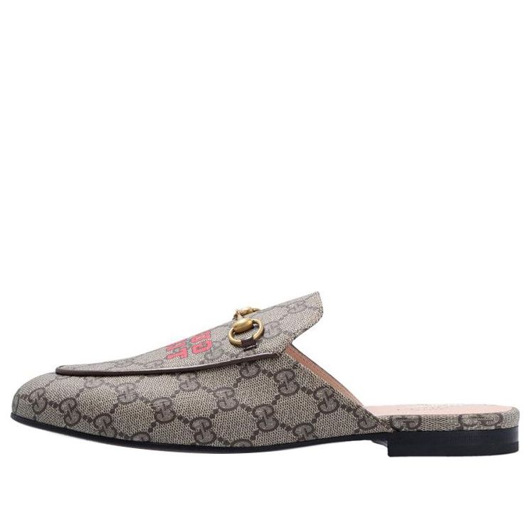 (WMNS) GUCCI Princetown Slipper 'Gucci Tiger - Beige Ebony' 687841-UTG10-9760 #