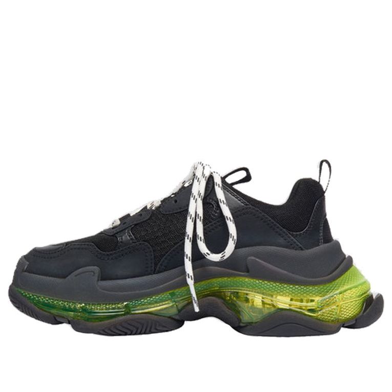 (WMNS) Balenciaga Triple S 'Black Yellow Fluo' 544351W09ON1047 #