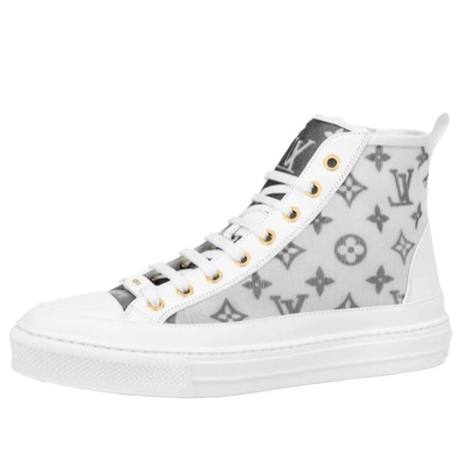 (WMNS) LOUIS VUITTON Stellar Ankle Sneakers 'White Grey' 1A8NKX #