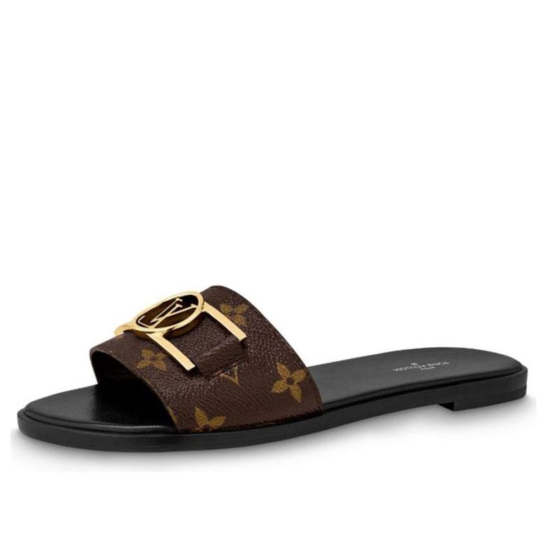 (WMNS) LOUIS VUITTON Lock It Slides 'Glossy Monogram' 1A64MI #