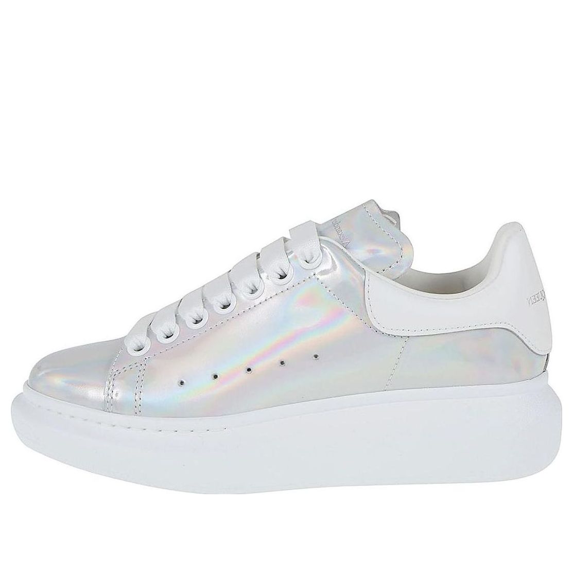 (WMNS) Alexander McQueen Oversized Sneakers 'White Iridescent' 718139WICT19000 #
