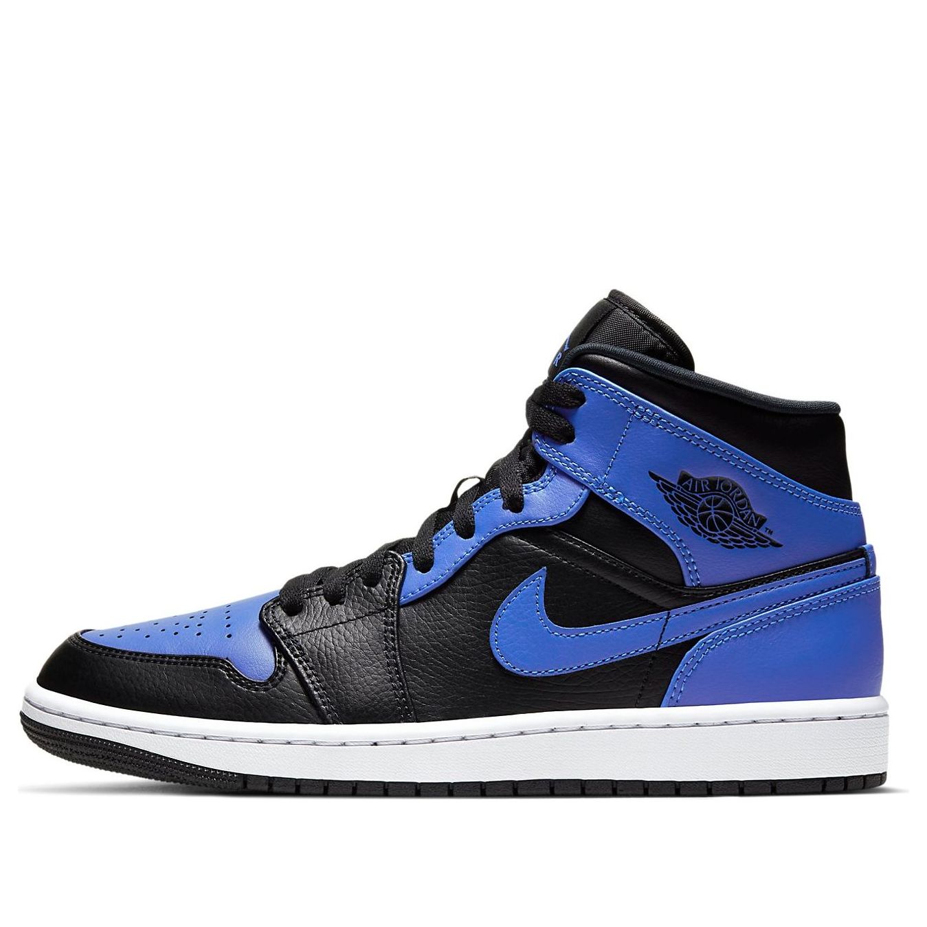 Air Jordan 1 Mid 'Hyper Royal Black' 554724-077 #