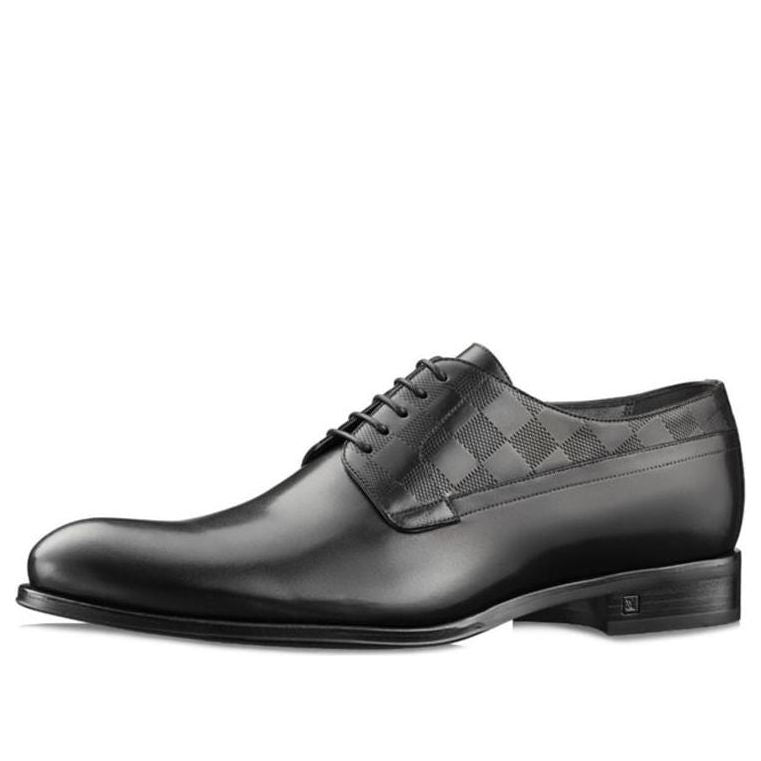 LOUIS VUITTON Haussmann Derby Shoes 'Black' 1A2BHI #
