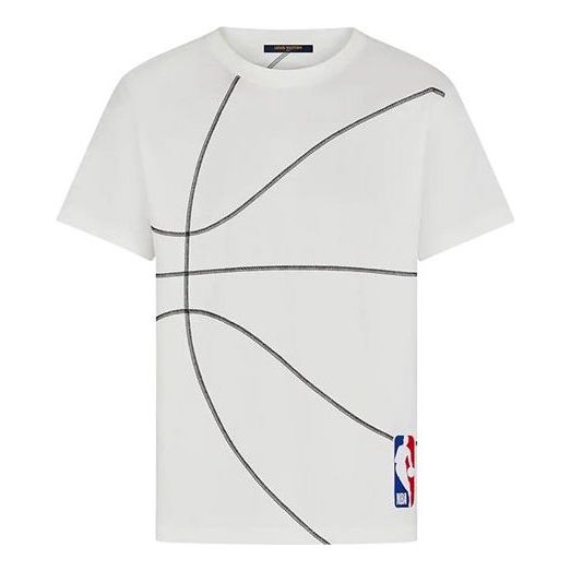 LOUIS VUITTON x NBA Basketball Tee M White 1A8H6R#.