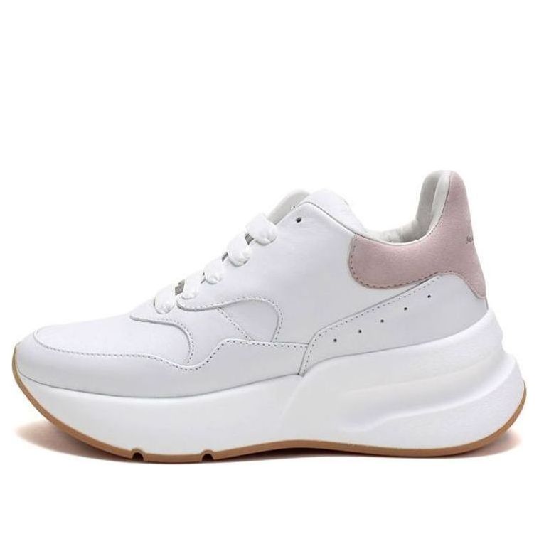 (WMNS) Alexander McQueen Oversized Runner Sneakers 'White Pink' 586409WHRUB9182 #