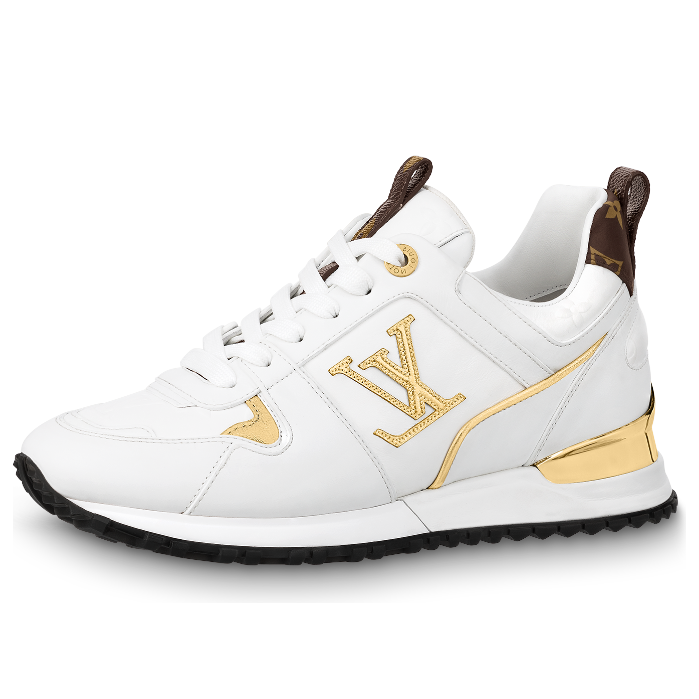 (WMNS) LOUIS VUITTON LV Run Away Sneakers 'White with Gold Logo' 1AAP3L #