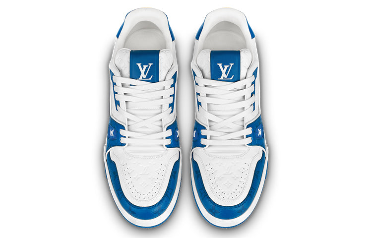 LOUIS VUITTON LV Trainers 'White Blue' 1ABOH4 #