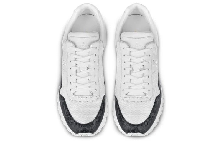 LOUIS VUITTON Run Away Sneakers 'White with Black Monogram' 1A7UMS #