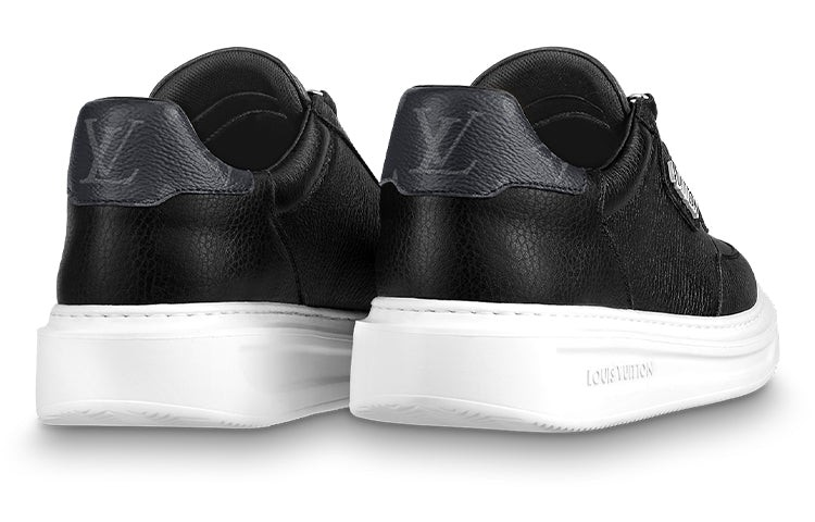 LOUIS VUITTON Beverly Hills Sneakers 'Black with White Logo' 1A8EZP #